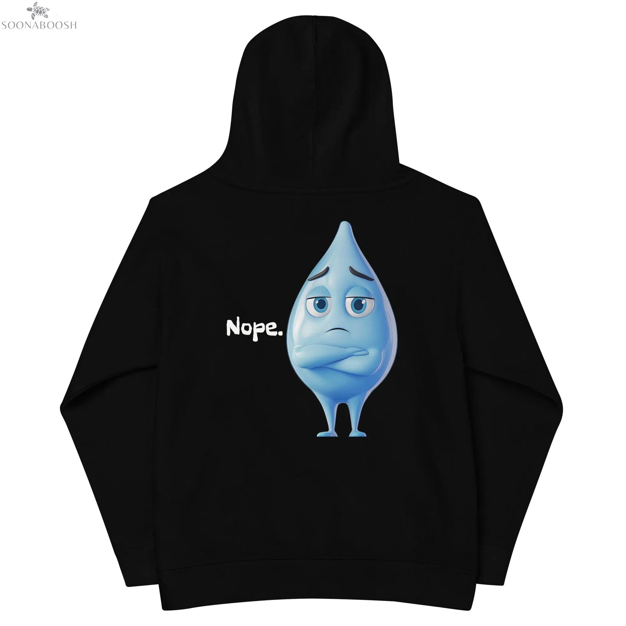 Nope. Kids Hoodie | Funny Graphic Fleece Hoodie for Boys & Girls SOONABOOSH